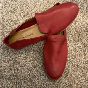 Lucky Brand Shoes - Lucky Brand leather red loafers Lucky Brand Shoes - Lucky Brand leather red loafers